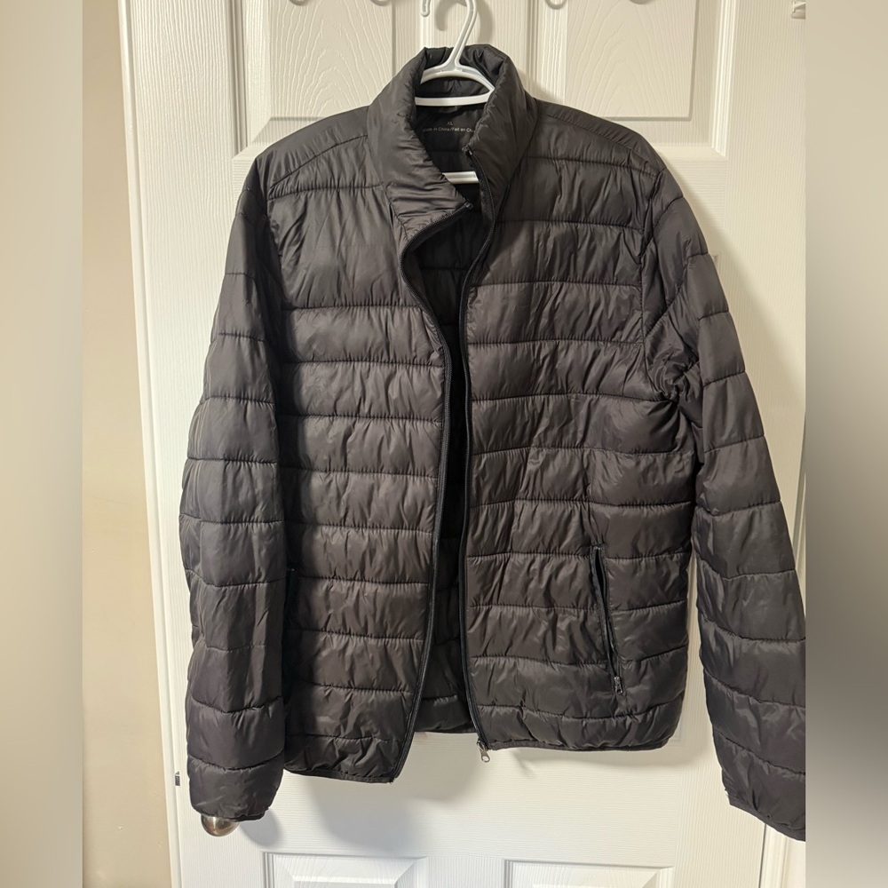 Men's Black Quilted Jacket